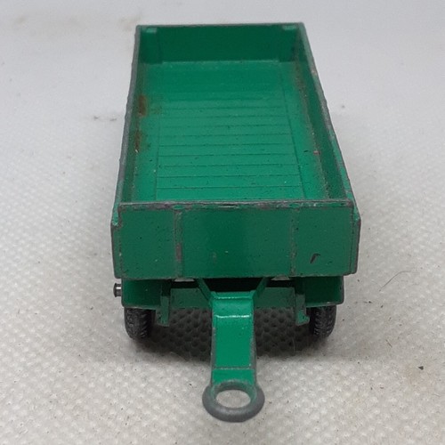 Lesney Matchbox Mercedes Trailer No.2 1968 Teal Made in United Kingdom - Picture 5 of 8