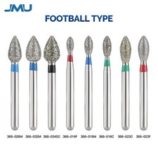 JMU Dental Diamond Burs Football FG 368 5Pcs-50Pcs for High Speed Handpiece