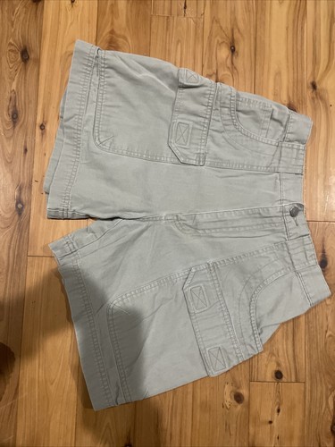 Lot 6 Pair VTG Columbia Outdoor Khaki Cotton Canvas Shorts Youth Boys 14 - 16 XL - Picture 2 of 13