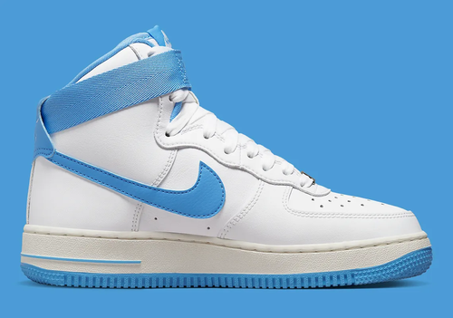 NIKE AIR FORCE 1 HIGH OG "UNC" - AZUL / BLANCO - DX3805 100 - UE 45.5 - UK 10.5 - Imagen 16 de 18