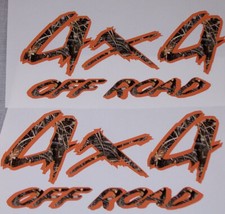 Pair 4x4 Off Road M4 Camouflage Orange Outline Decals Stickers Fit Alltruck Pair 4x4 Off Road M4 Camouflage Orange Outline Decals Stickers Fit Alltruck