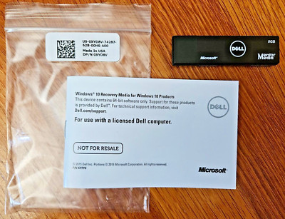 Dell XYD8V_A00 0XYD8V Windows 10 x64 Recovery Media 8GB USB stick