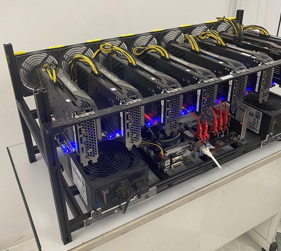 RIG MINING 4-8-12 schede Video.                            Mhs 160-320-480 - Immagine 2 di 2