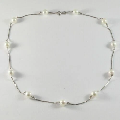 Collane e pendagli di lusso con perle collier bianco perla