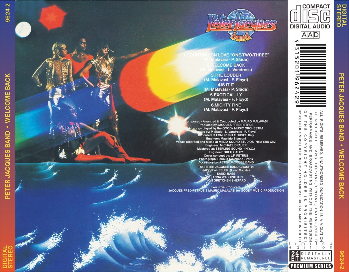 Peter Jacques Band - Welcome Back Counting on Love Import