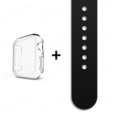 Silicone Wrist Band Strap For Apple Watch 1/2/3/4/5/6/SE/7 Sports 44/42/40/38mm