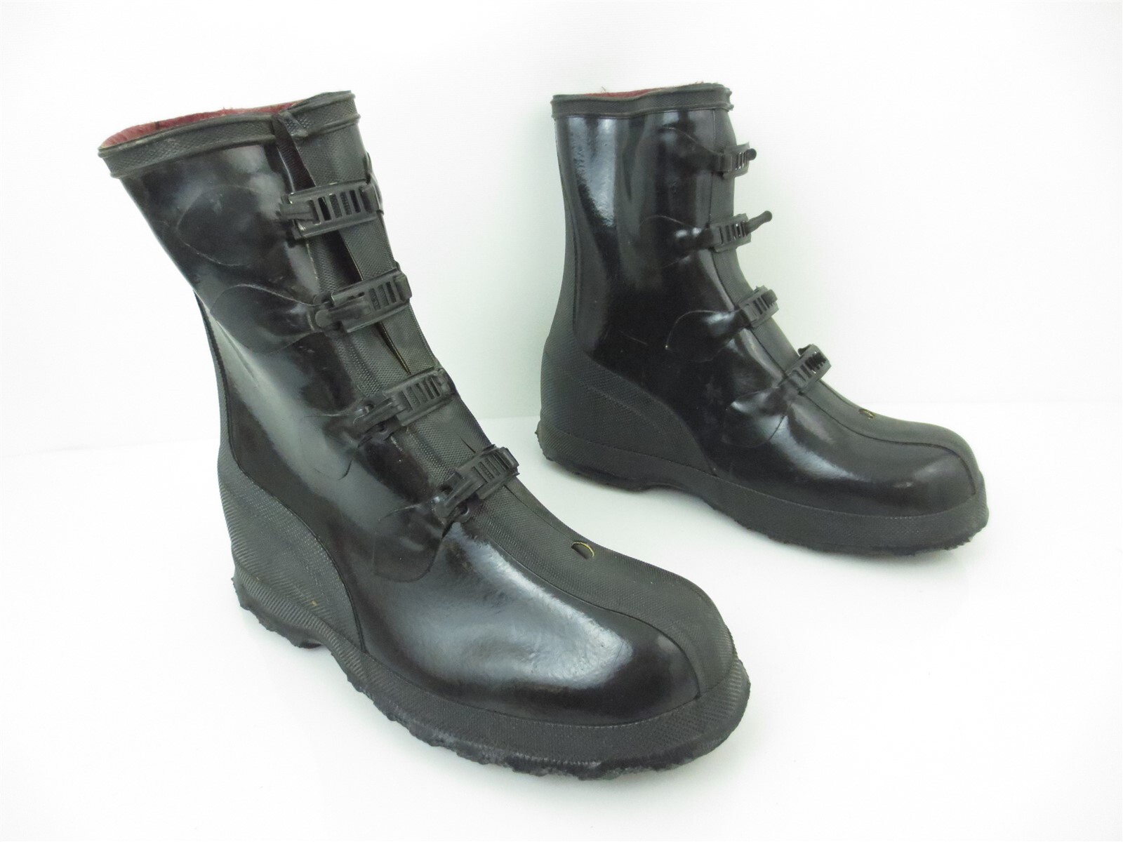 Old Fashioned Rubber Boots With Buckles 