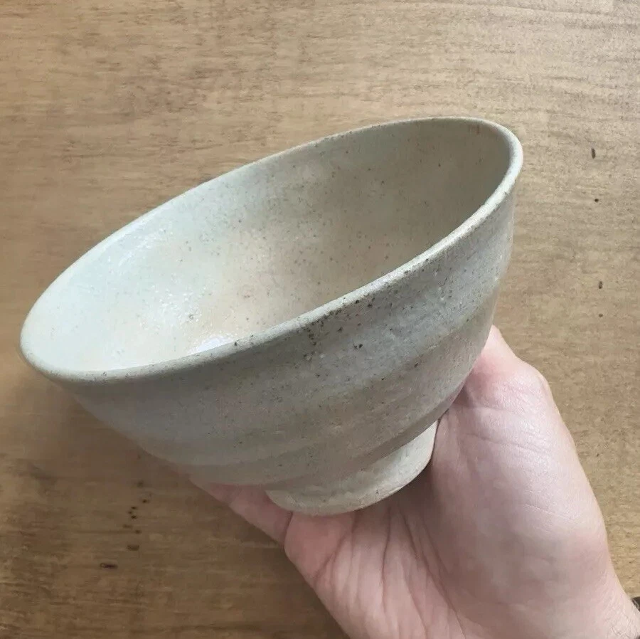 Tazón de té japonés vintage Ido Chawan Foto 2 de 4