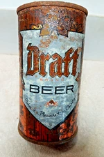 Draft   Flat top beer can  , Los Angles CA  EMPTY