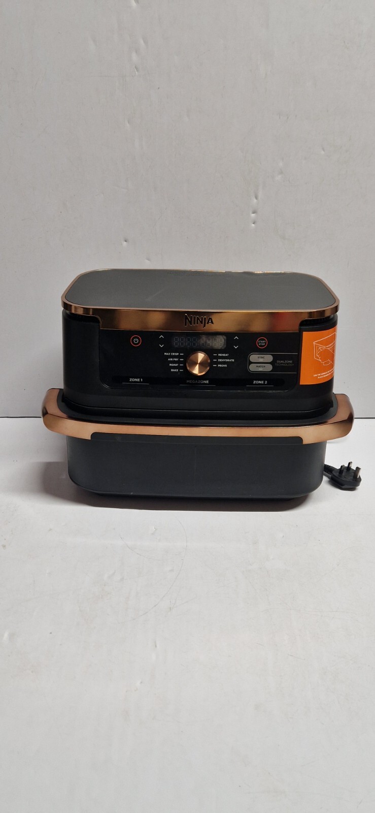 Ninja Foodi FlexDrawer Dual Fritteuse Luft Friteuse 10,4L Kupfer AF500UKCP Brandneu