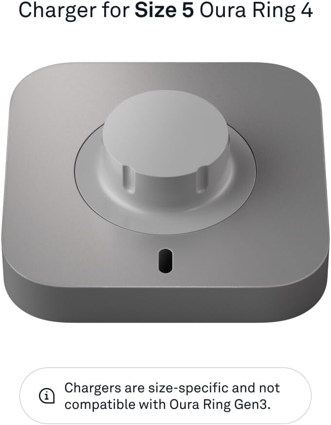 Oura Ring 4 Charger Charging Dock and USB-C Cable Charges Oura Ring up to 8 Days