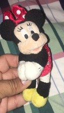 6 Walt Disney World Minnie Mouse Plush With Magnetics Hands Feet.