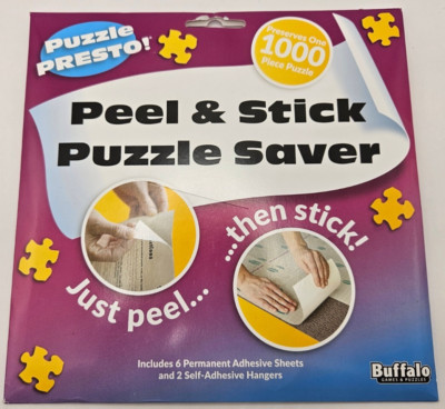 Puzzle Presto Peel & Stick Puzzle Saver  - up to 1000 pieces - New Open Box