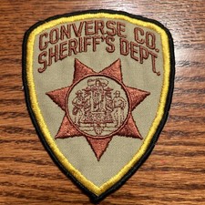 CONVERSE COUNTY WYOMING WY SHERIFF&rsquo;S POLICE PATCH Obsolete Style