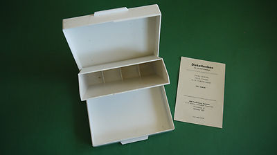 original DDR Diskettenbox grau Floppy Disk Disketten Box Schachtel 5,25 Zoll '' 