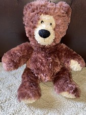 Aurora Teddy Bear Tan Plush Stuffed Animal Toy Brown EUC