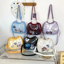 Anime Japanese Girls Itabag Transparent Badge Messenger Shoulder Backpack Bag