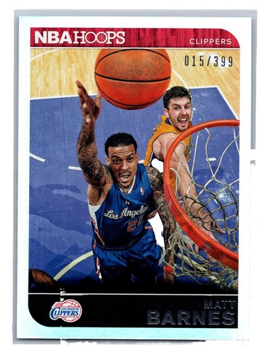 MATT BARNES LOS ANGELES CLIPPERS SIGNED CARD LAKERS WARRIORS 