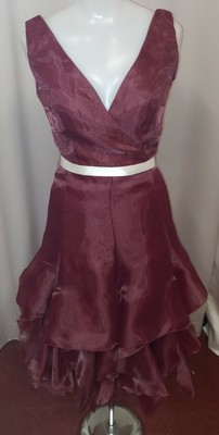venus burgundy dress
