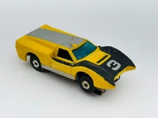 Aurora Thunderjet Tjet Xlerators FORD J CAR - Yellow HO Slot Car #2743