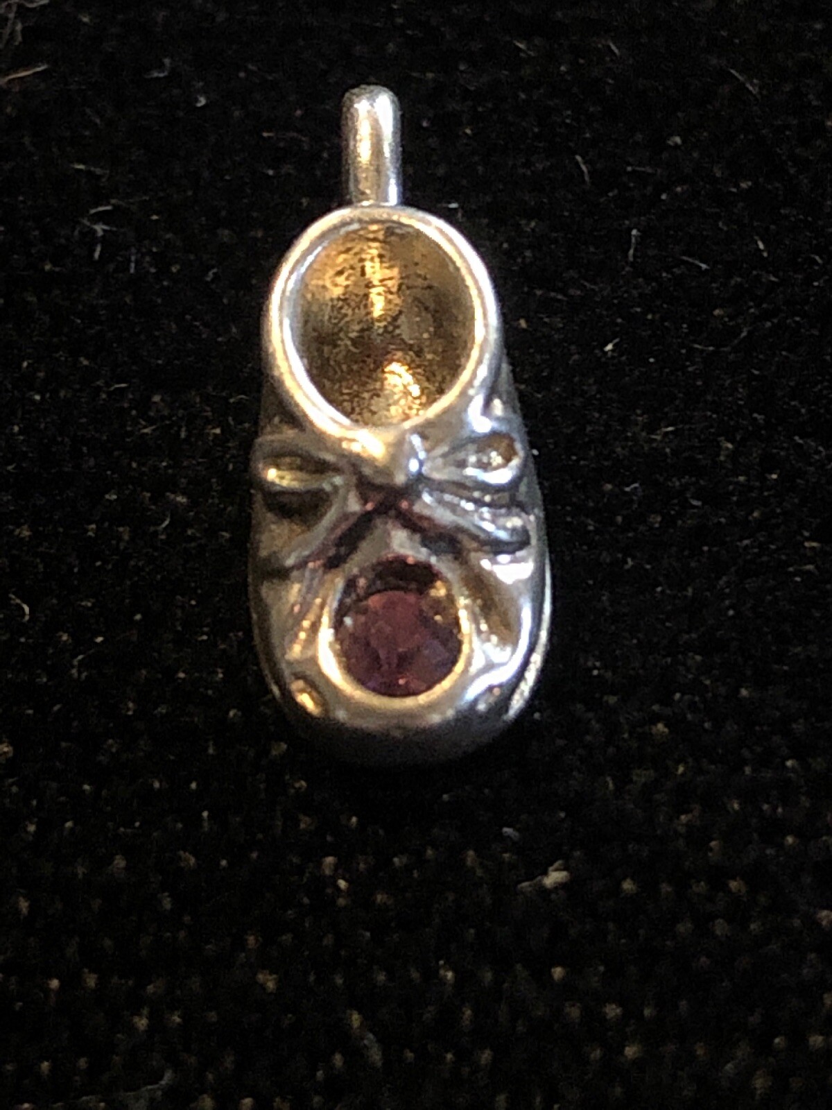 925 Silver 2000 Baby Shoe Boot Purple Birthstone Necklace Bracelet Pendant Charm