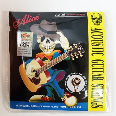 Alice Gitarrensaiten Phosphorbronze Legierung 6 Saiten A206 SL für Akustik