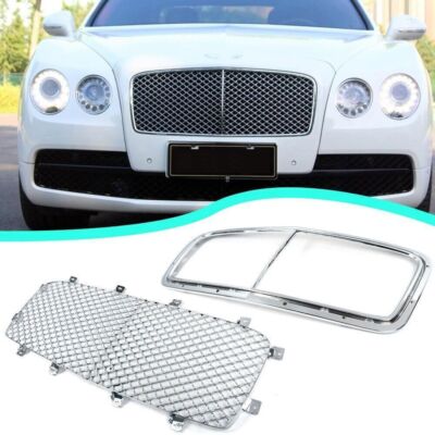 Für 2013-2019 Bentley Flying Spur Front Kühler Chrom Gitter Gitter Stoßstange