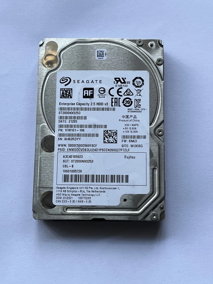 Seagate ST2000NX0253 2TB Enterprise 6Gb/s 2.5''SATA Internal 7200 RPM Hard Disk - Image 4 of 4