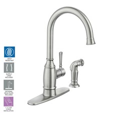 Moen 7065orb Vestige Single Handle Kitchen Faucet With Side