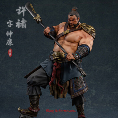 UMAN Studio 1/6 Three kingdoms XU ZHU Painted Statue In Stock Limited 300