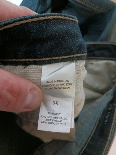 Lucky Brand Zoe Skinny Jeans Girls Sz 14 Blue Low Rise Blue Stretch Denim 29X27 - Picture 8 of 13