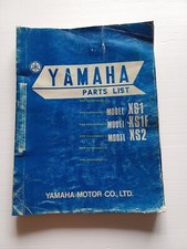 Yamaha 650 XS1 - XS1F - XS2 1971 catalogo ricambi ORIGINALE spare parts catalog