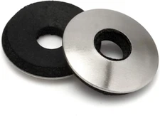 #14 X 3/4" Neoprene EPDM Bonded Sealing Washers, Stainless Steel 18-8 (304), 50 