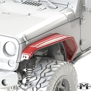 07-18 Jeep JK Wrangler Steel Fenders, Front, "Overlands ...