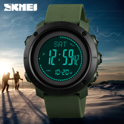 SKMEI Calories Mileage Compass Pedometer Watch Sports Women Wristwatch Men 1427