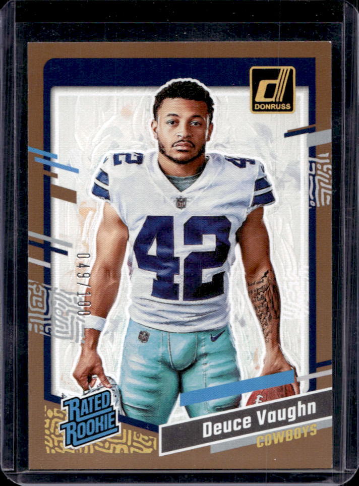 2023 Donruss Deuce Vaughn Studio Series Portrait Rated Rookie Card RC #49/100
