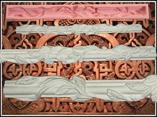 Gießform Stuck Dekor Leiste Verzierung Silikonform Ornament Relief (55-56)