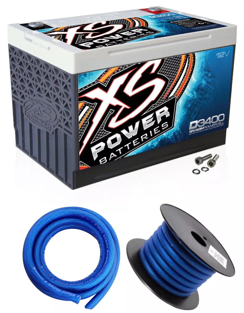 XS Power D3400 3300 Amp Car Audio Battery Terminal Hardware Power