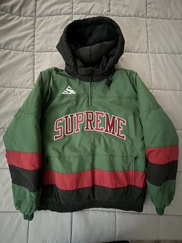 supreme puffy hockey pullover black
