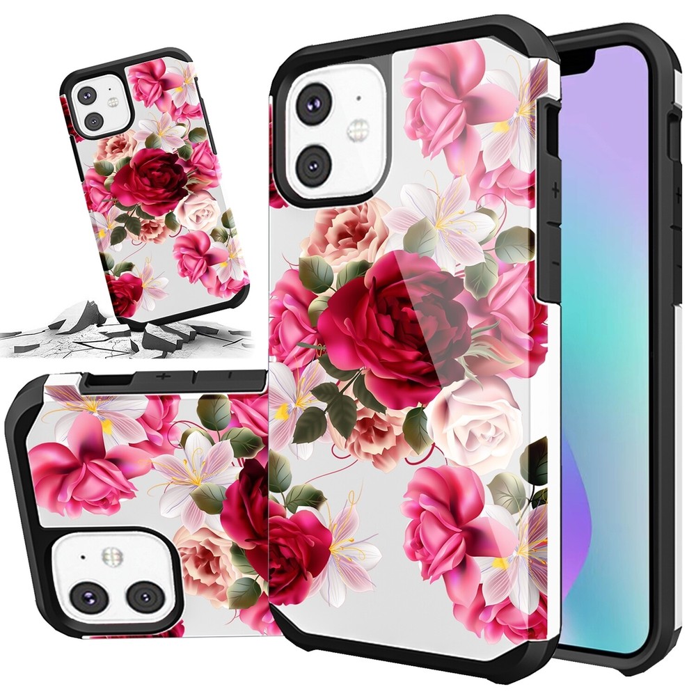 Shockproof Cute Hard Phone Case for Apple iPhone 11 Pro 12 Pro Max Women's Design  