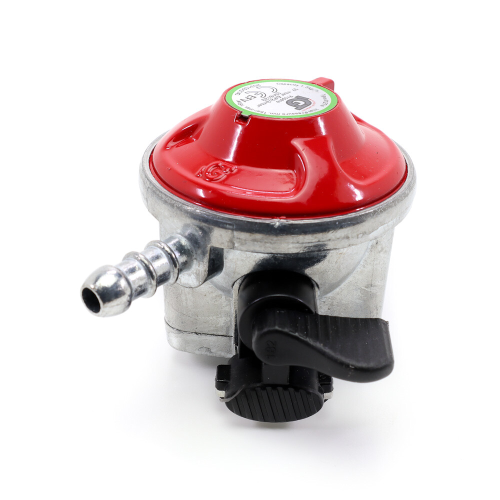 Propane 27mm Clip On Red LPG Gas Bottle Regulator fits Calor Camper Caravan BBQ