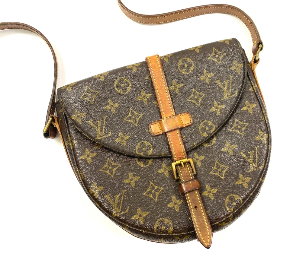 Auténtico Bolso de Hombro RARO De Colección LOUIS VUITTON Chantilly PM Cuero Monograma Foto 2 de 4