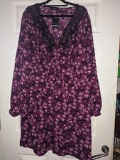 Size 24 long sleeve simply be floral purple dress with lace