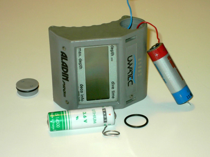 Batterie für Aladin Pro, Aladin Air, Aladin AIRZ Uwatec Scubapro Tauchcomputer
