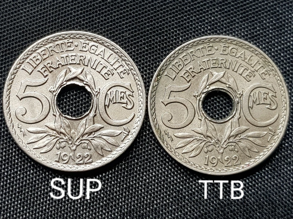 5 centimes 1917-1939 Lindauer Cupro-Nickel choisissez votre année FRANCE - Photo 4/4