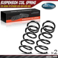 Pair 2 Rear Driver & Passenger Coil Spring Set for Nissan Pathfinder 2013-2016