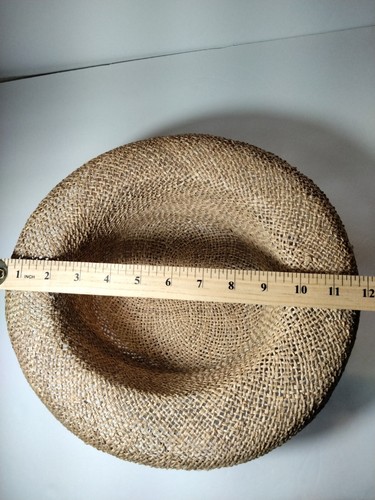 Women's Natural Straw Hat Unbranded The Inner Rim Is 7" In Diameter - Picture 12 of 12