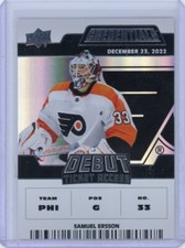 2022-23 Credentials Samuel Ersson #177 Debut Ticket Access /799