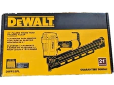 DeWALT  DWF83PL 21° plastic collated round head fraiming nailer New 70-120psi