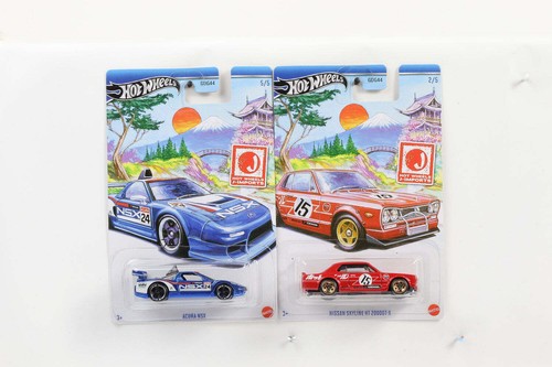 1:64 Hot Wheels Japan J-Imports 2 Car Set Acura NSX Nissan Skyline - 第 1/1 張圖片